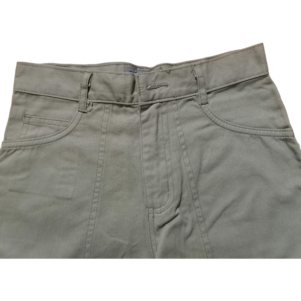 🐝 kid's or women's xs, high-rise khaki straight-leg casual pants by golden way
